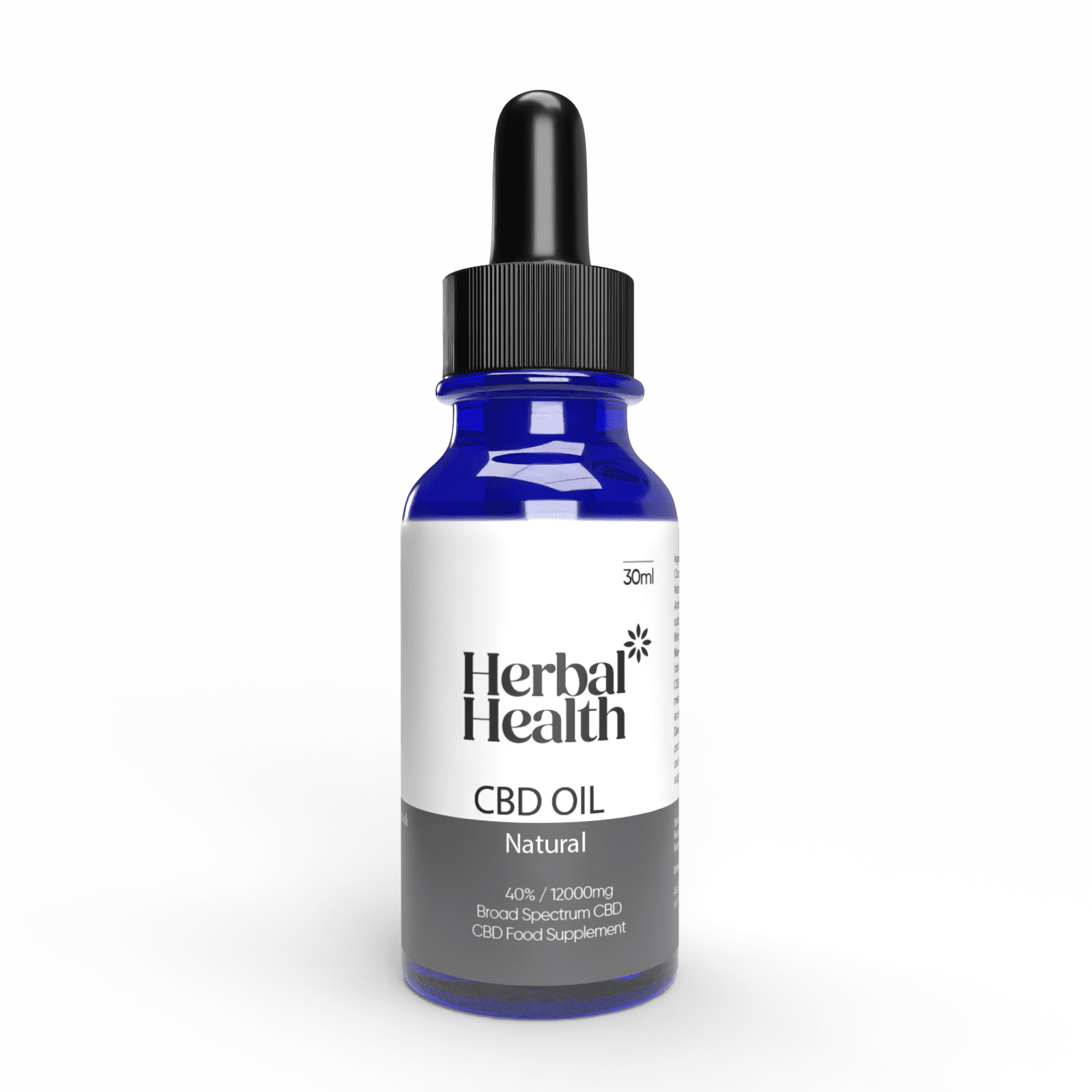 CBD Oil 40% 12000mg Herbal Health Broad Spectrum 30ml bottle
